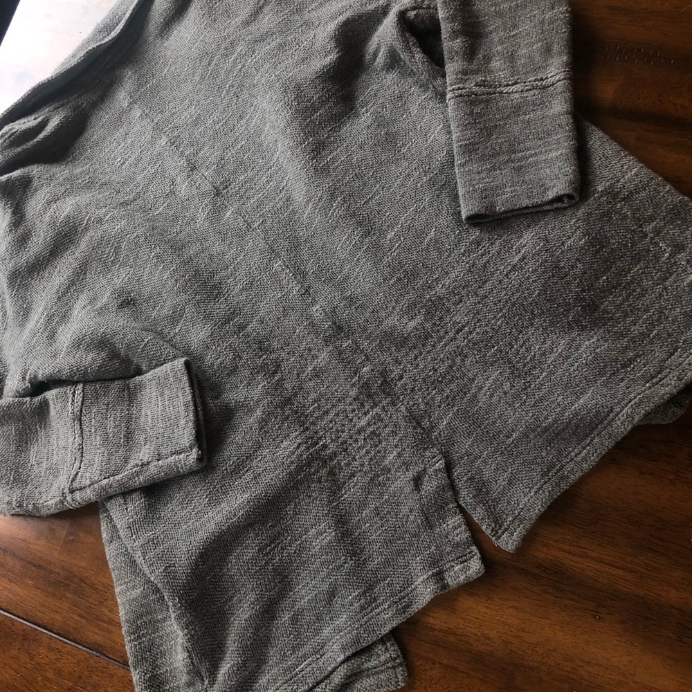Free People Green Knit Cotton Oversized Blazer XS - Picture 5 of 6